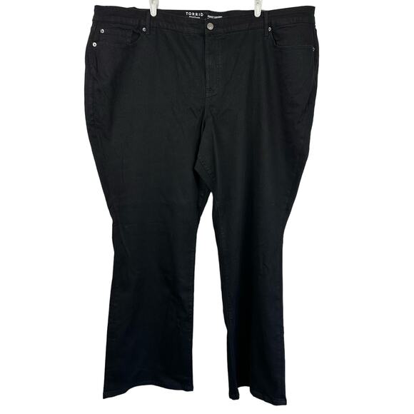 NWT Torrid Perfect Slim Boot Vintage Stretch Mid-Rise Jeans Black 30EXTall - Picture 2 of 14